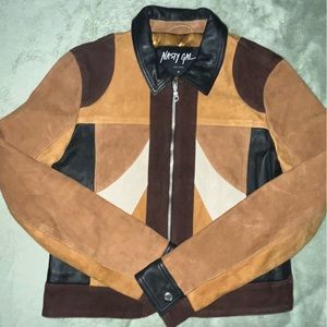 Nasty Gal Leather Suede Jacket